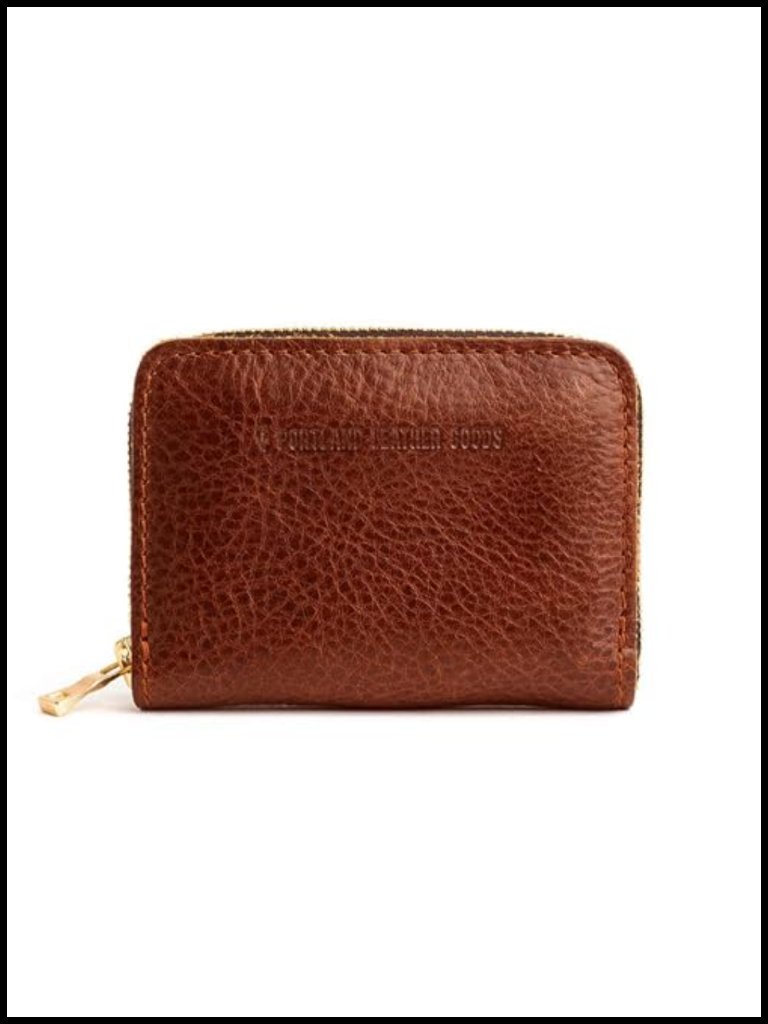 Small Zip Wallet With Expandable Design, 4 Card Slots, Zippered Coin Pocket,